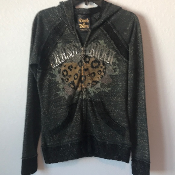 Crash & Burn Tops - Crash & Burn small lace detail hoodie